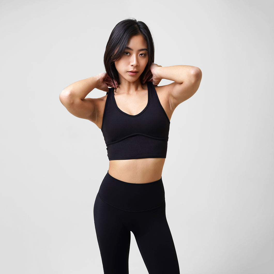 Form Longline Bra - Urbanized Co. Black / S